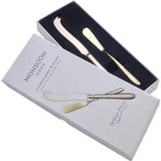 Arthur Price Monsoon Mirage Champagne Boxed Cheese And Butter Knife