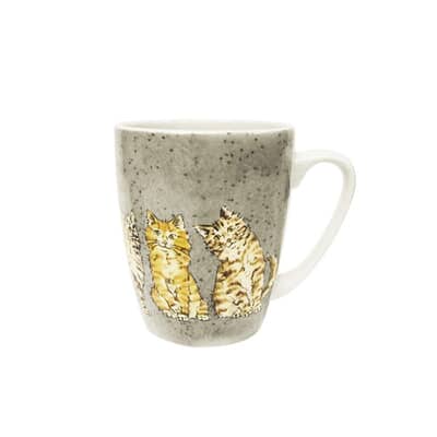 Queens By Churchill China Companions Tiger Cats Oak Mug