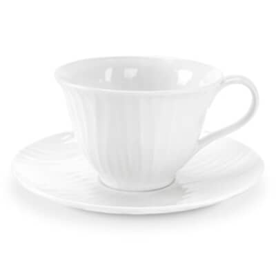 Portmeirion SC White Oak - Tea Cup and Saucer Set Of 4