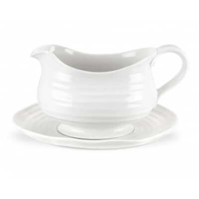 Sophie Conran For Portmeirion - Gravy Boat and Stand White