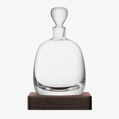 LSA Glassware - Whisky Islay Decanter And Walnut Base