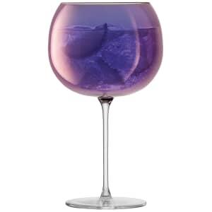 LSA Glassware - Aurora Balloon Glass Polar Violet Set Of 4