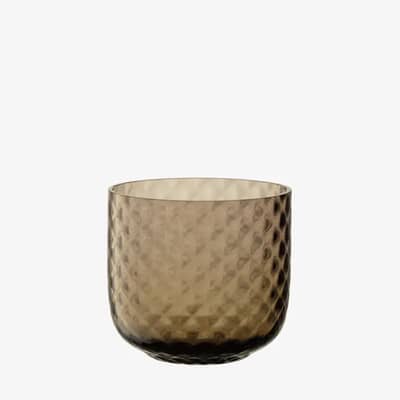 LSA Glassware - Dapple Tumbler Earth Brown Set Oif 2