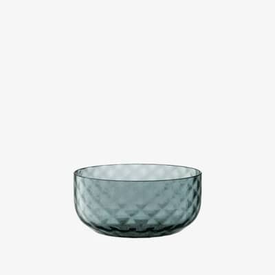 LSA Glassware - Dapple 12cm Bowl Blue