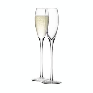LSA Glassware - Wine Champagne Flutes Set Of 2