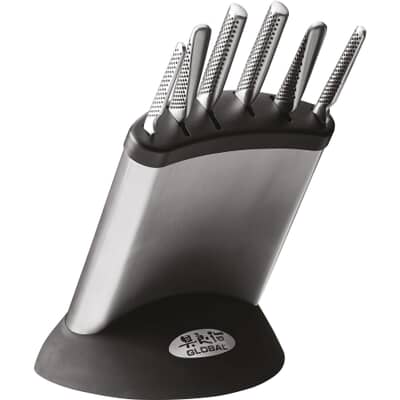 Global 7 Piece Knife Block Set G-636/7B