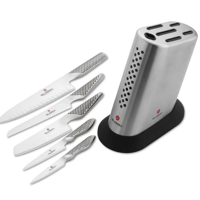 Global 6 Piece 30th Anniversary Knife Block Set (G7356AB)