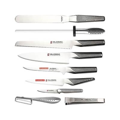 Global GCH6610 10 Piece Knife Case Set