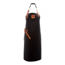 Global Deluxe Leather Apron - Black