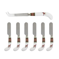 Spode Christmas Glen Lodge Cheese Knife and Spreaders