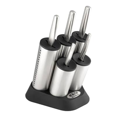 Global NI Cylinder 6 Piece Knife Block Set