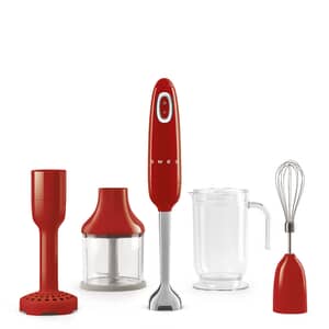 Smeg Hand Blender 50s Retro Style Red With Accessories