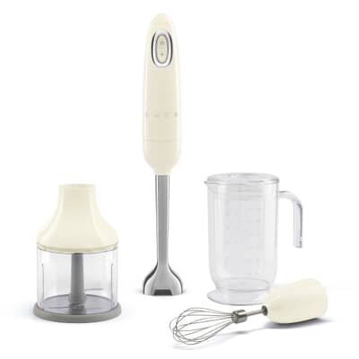 Smeg 3-in-1 Hand Blender With Accessories Cream HBF03CRUK