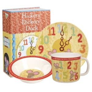 Churchill Little Rhymes - Hickory Dickory Dock 3 Piece Melamine Set