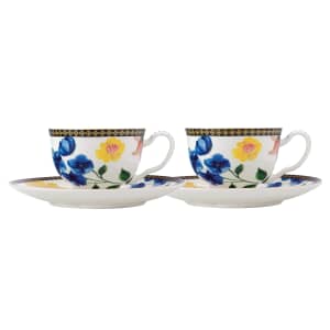 Maxwell and Williams Teas and Cs Contessa Set of 2 Demi Cup Set White