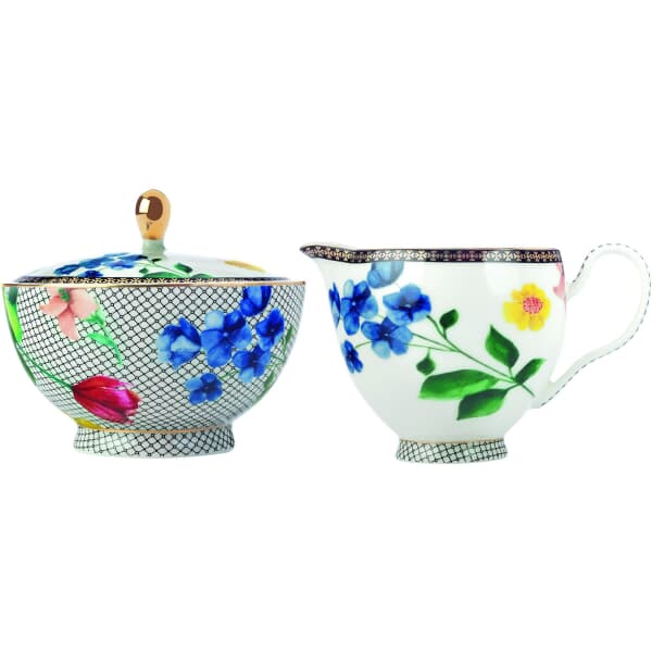 Maxwell & Williams Tea's & C's Contessa Sugar And Creamer Set White