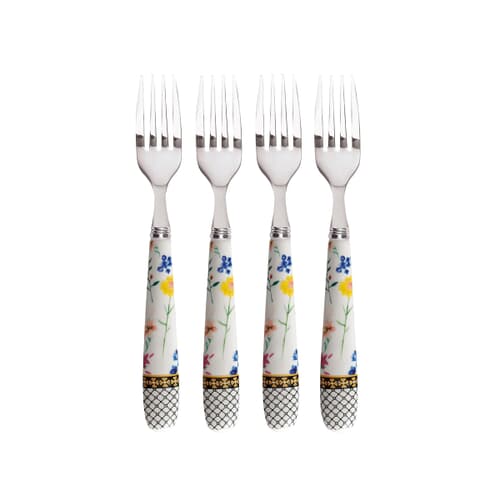 Maxwell and Williams Teas and Cs Contessa Set of 4 Cake Forks White