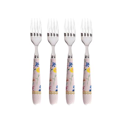 Maxwell and Williams Teas and Cs Contessa Set of 4 Cake Forks Rose