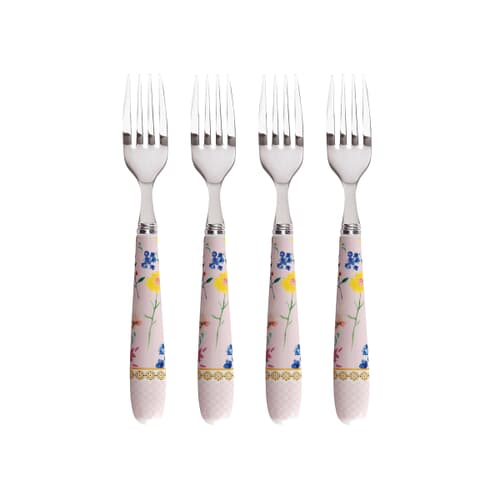 Maxwell and Williams Teas and Cs Contessa Set of 4 Cake Forks Rose