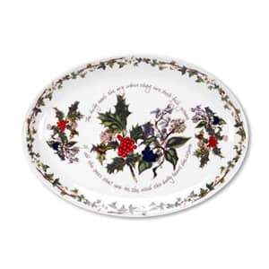 Portmeirion Holly and Ivy - 13 Inch Oval Platter