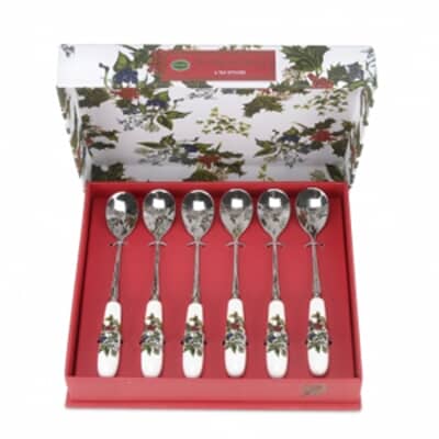 Portmeirion Holly and Ivy - Tea Spoon Set 6