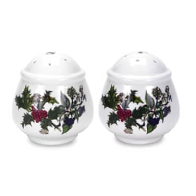 Portmeirion Holly and Ivy - Salt And Pepper Pots R