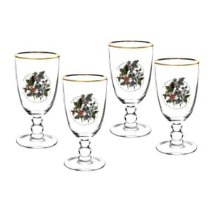 Portmeirion Holly and Ivy - Goblet Set Of 4