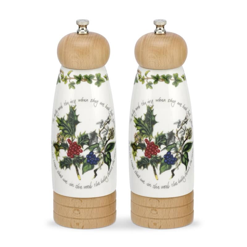 Portmeirion Holly And The Ivy Salt And Pepper Mill Hv77284x Ecookshop