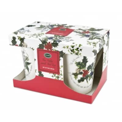 Portmeirion Holly and Ivy - Mugs Set Of 2