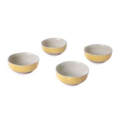 Jamie Oliver Big Love Brilliant Bowls Set of 4 Yellow 16cm