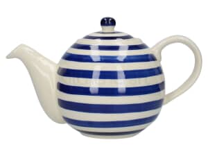 London Pottery Globe 4 Cup Teapot Blue Bands