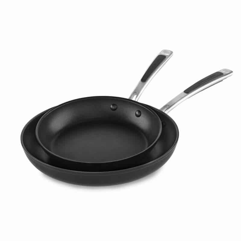 KitchenAid Hard Anodized Cookware 24cm + 30cm Fry Pan Set (KC2H110TPK
