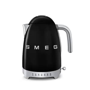 Smeg 50s Retro KLF04BLUK Kettle Variable Temperature - Black 1.7L