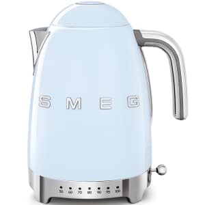 Smeg 50s Retro KLF04PBUK Kettle Variable Temperature - Pastel Blue 1.7L