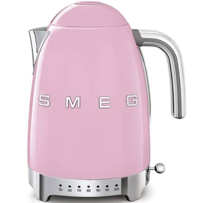 Smeg 50s Retro KLF04PKUK Kettle Variable Temperature - Pink 1.7L
