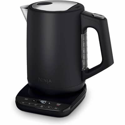Ninja Perfect Temperature Kettle Black Rapid Boil Stainless Steel