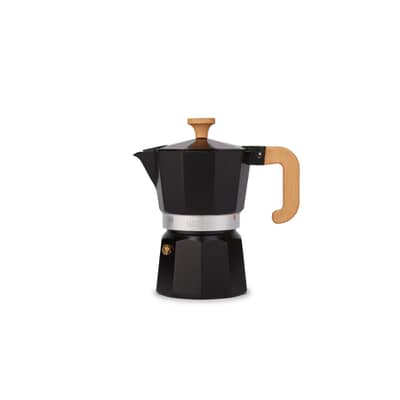 La Cafetiere Venice Aluminium Espresso Maker 3-Cup Black