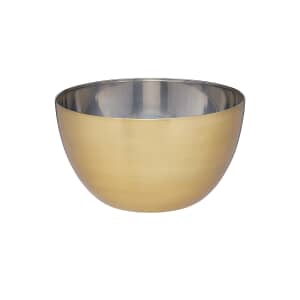 MasterClass Stainless Steel Brass Finish 21cm Mixing Bowl