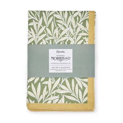 Spode The Original Morris and Co - Willow Napkins Set Of 2