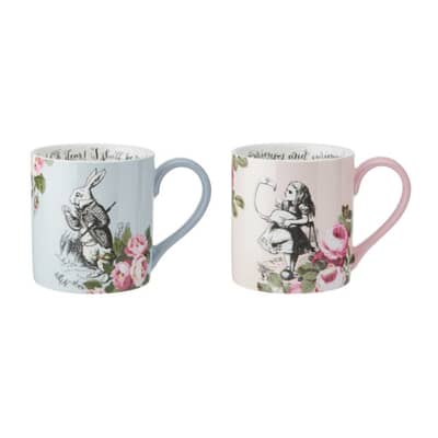 Mikasa and the VA Alice In Wonderland His And Hers Bone China Mugs