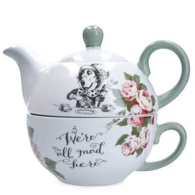 Mikasa and the VA Alice In Wonderland Bone China Tea for One Teapot and Cu