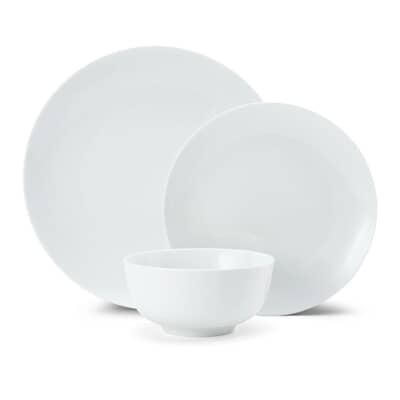 Mikasa Chalk 12-Piece Porcelain Dinner Set