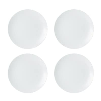 Mikasa Chalk 4-Piece Porcelain Dinner Plate Set