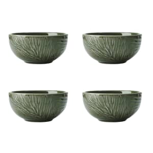 Mikasa Jardin 4-Piece Stoneware Dip Bowl Set 10cm Green