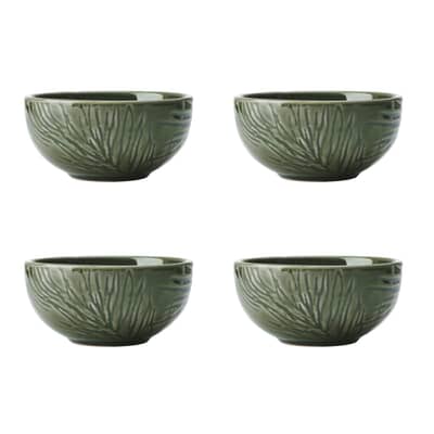 Mikasa Jardin 4-Piece Stoneware Dip Bowl Set 10cm Green