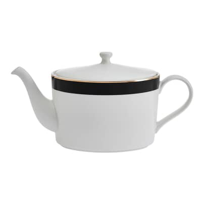 Mikasa Luxe Deco China 4-Cup Teapot 1.1L White