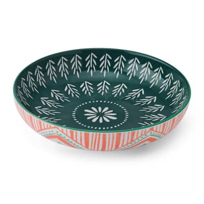 Mikasa Folk Pattern Stoneware Bowl 21 cm