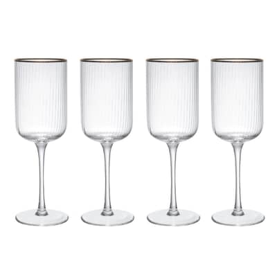 Mikasa Sorrento 4-Piece Crystal Red Wine Glass Set 450ml