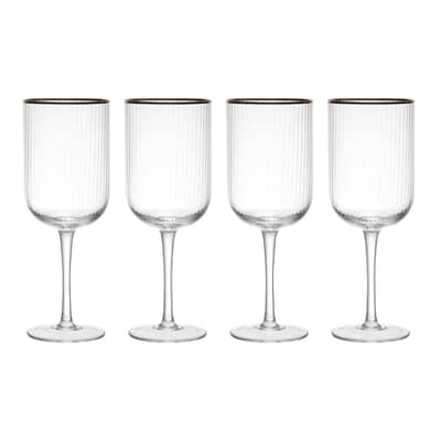 Mikasa Sorrento 4-Piece Crystal White Wine Glass Set 400ml
