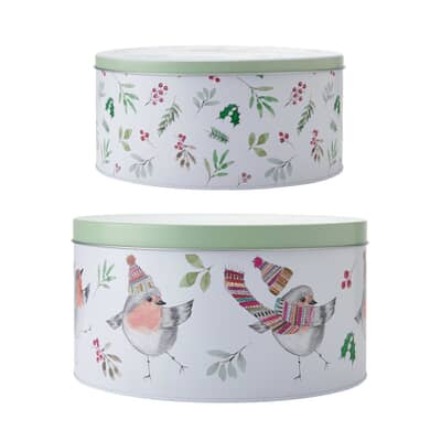Mikasa TipperleyHill Robin Cake Tins Set of 2